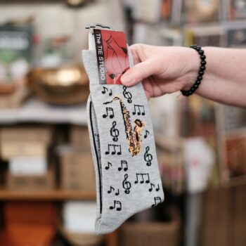 Musik Socken Saxofon Noten