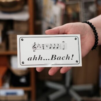 Musiksticker Aufkleber Bach